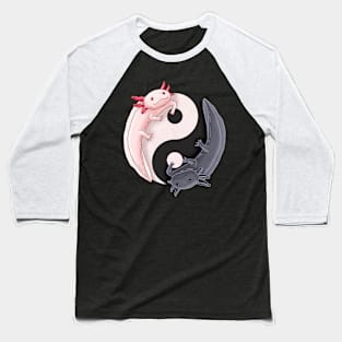 Axolotl Yin Yang Design for Axolotl Lovers Baseball T-Shirt